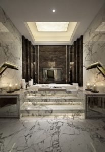Italian marble bathroom