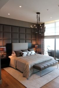 Glamour Padded Wall Panels for Bedroom