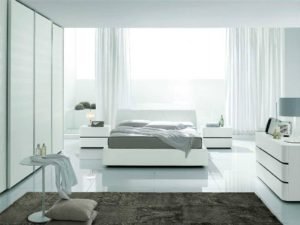 Modern-Bedroom-Ideas-with-Comfy-Bed-and-White-Dressers