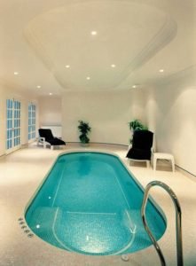 Small indoor swimming pool