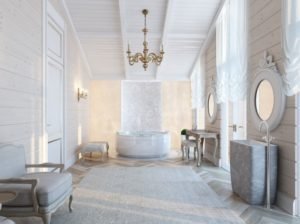 luxury bathroom bench ideas