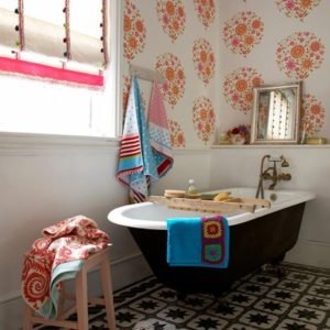 Lively Eclectic Bathroom